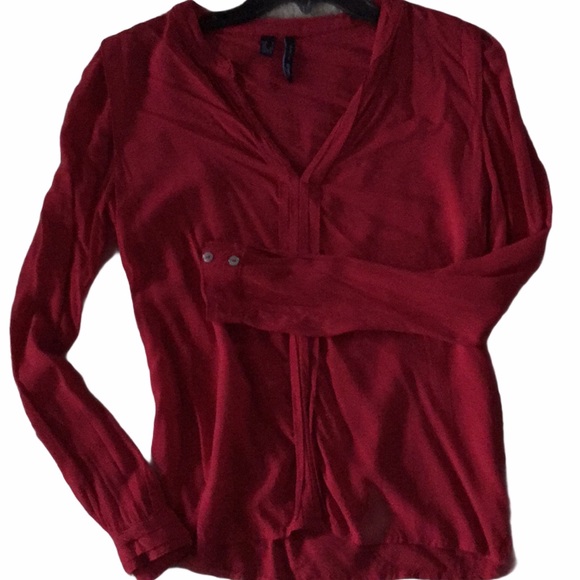 MNG Brand Classy Red Blouse - Picture 1 of 6